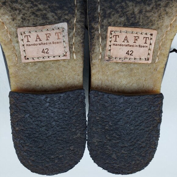 Taft Brown Leather Chukka Boot Mens 9 EU 42 Lace Up Gum Sole Shoe Handmade Spain - Picture 14 of 15